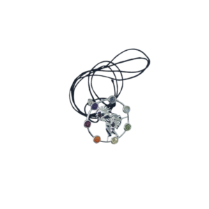 Colgante Baño de Plata - Ganesha y Chakras