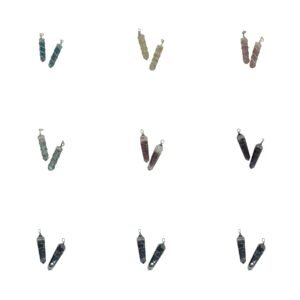 Colgantes Espiral con Minerales